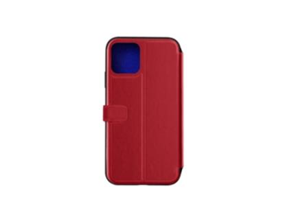 Capa Aba para iPhone 12 Pro Max BEETLECASE Plástico com Porta-Cartões Premium Vermelho