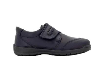 Sapatos de Menino TITANITOS Colegial Velcro Zeus Pele Azul (35)