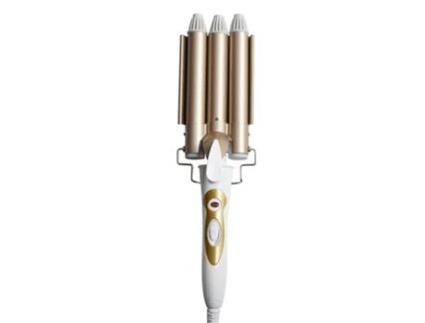 Modelador de Cabeça de Rolo de Ovo Modelador de Cabelo Dourado de Três Hastes Modelador de Água Modelador de Cabelo Permanente Dourado