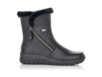 Sapatos de Mulher RIEKER Pele Preto (36)