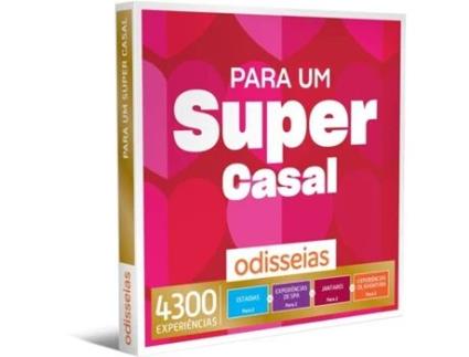 Pack Presente ODISSEIAS - Para um Super Casal | Experiência de alojamento, aventura, gourmet ou SPA para 2 pessoas