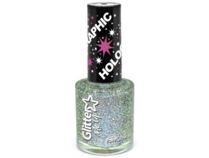 Paintglow Tinta Holográfica Para Unhas Com Glitter Prata