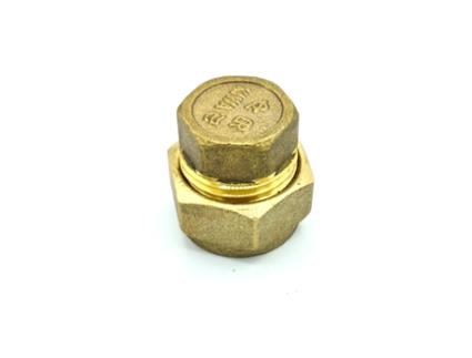 Tampa de Encerramento de 15 mm, Adaptador de Encaixe de Compressão de Latão, Conexão de Tubo