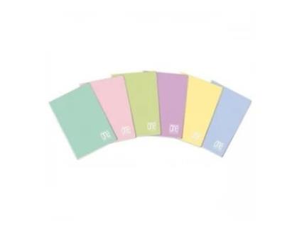BLASETTI Caderno e Bloco One Color Pastel A4 21 Folhas Multicolor