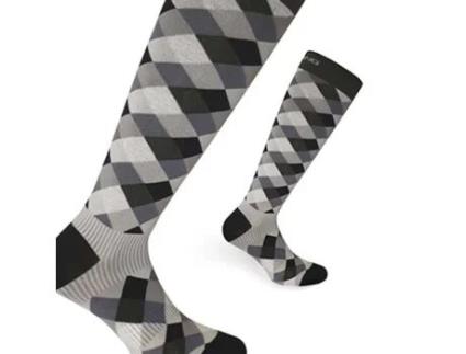 Meias Altas Abstract Fashion Tech Colorido EU 35-38 SPRING REVOLUTION 2.0
