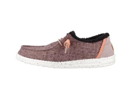 Sapatos de Mulher HEY DUDE Wendy Warmth Tecido Vermelho (41)