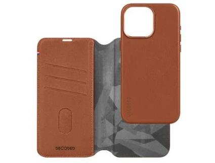Capa para iPhone 15 Pro DECODED Pele Castanho