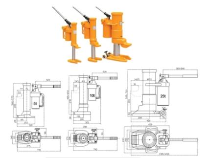 UNICRAFT 6190100 Garra Jack Hmh 10 -Hidráulico 10T