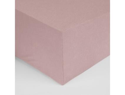 Lençól de Baixo LLAR TEXTIL (Algodão - Rosa)