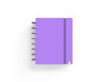 Caderno INGENIOX A5 Pautado 80Fl 100G Foam C/Elástico Violeta 66025013