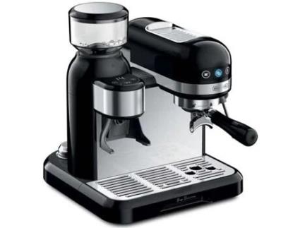 Máquina de Café Expresso Kitchencook com Moedor Big Venice Preto Grãos de Café 19 Bar 1 4L KITCHEN COOK