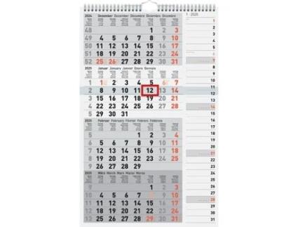 Calendário de Parede RIDO IDÉ Planejador de Combinação de Calendário de 4 Meses 4 2025