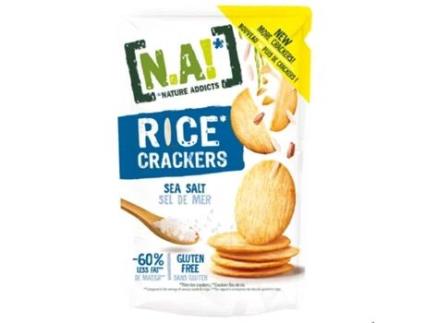 Bolachas Crackers Arroz com Sal Sem Glúten NATURE ADDICTS