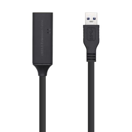 Cabo USB 3.0 Macho - Fêmea 5m (Preto) - 