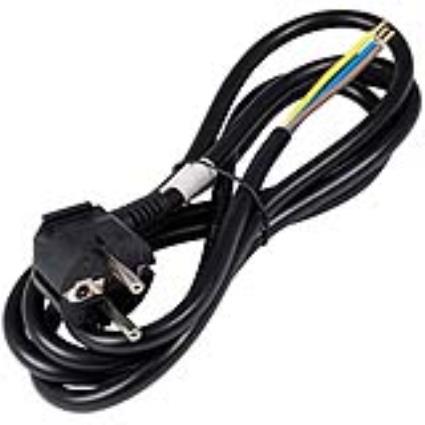 Cabo Alimentação 2 x 1 mm² + Terra (5 mts) - Preto