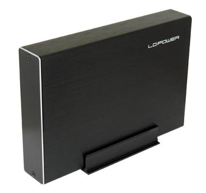 Caixa p/ Disco  LC-35U3-Becrux-C1 3.5 SATA (Preto) - LC-POWER