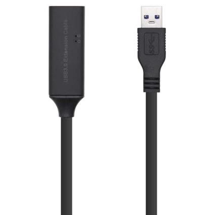 Cabo USB 3.0 Macho - Fêmea 15m (Preto) - 