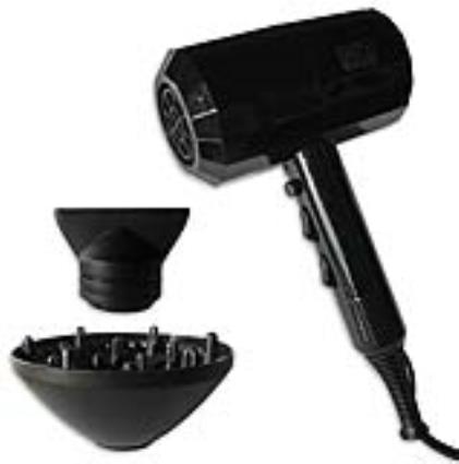 Secador de Cabelo 3000W c/ Difusor (Preto)