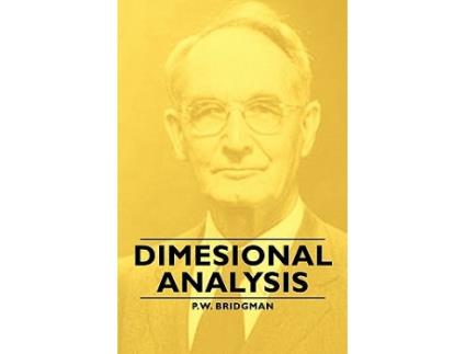 Livro Dimesional Analysis de P W Bridgman (Inglês)