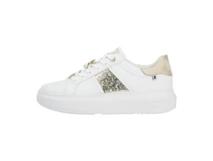 Sapatilhas de Mulher RIEKER Pele Branco (36)