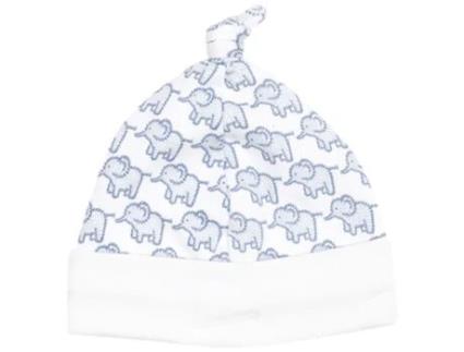 Chapéu Bebé Algodão com Estampado Elefante 0 Aos 3 Meses JOJOMAMANBEBE