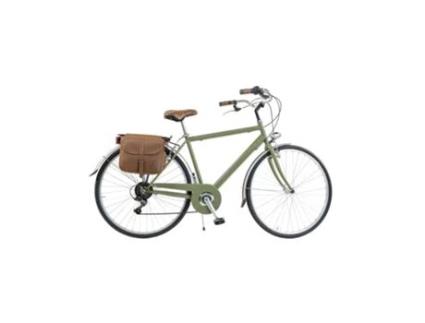 Bicicleta de Cidade Vintage Canellini Via Veneto Retro Aço Homem Verde Oliva VIA VENETO BY CANELLINI