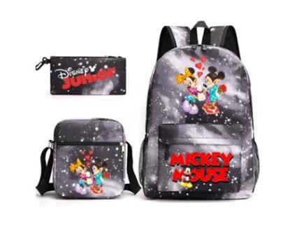 KOHREE Conjunto de Três Peças de Mochila de Estudante Do Mickey Mouse