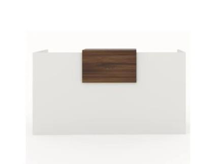 Expositor de Receção e Escritório. Fácil Montagem. 200X105X50Cm com Fechos Laterais e Guarnição 69X40Cm. Cor de Nogueira. Fabricado em Espanha. OFICIT