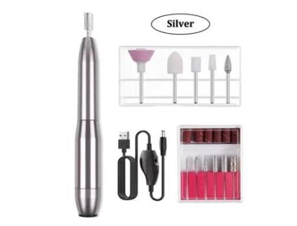 Máquina de Furadeira de Unhas Elétrica Forte Profissional Equipamento de Moagem Moinho para Manicure Pedicure Ferramenta de Polimento de Unhas CNRSRS