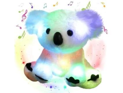 Brinquedo de Peluche Koala Iluminado para Meninas com Música Iluminada 25Cm LUGA