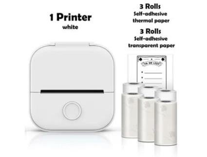 Portable Mini Thermal Printer Wirelessly Bt 203Dpi Photo Label Memo Wrong Question Printing With Usb Cable Imprimante Portable HHZ