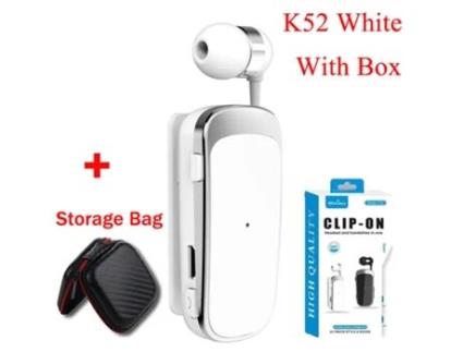 Auriculares Sem Fios com Clip Alerta de Chamadas Mãos-Livres 5.2