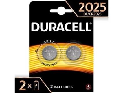Bateria de Botão de Lítio 425Z Duracell Special 2025 3V Pacote com 2 Dl2025-Cr2025 Projetada para Uso em SHLK
