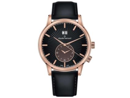 Relógio CLAUDE BERNARD Stf Classic 2Nd Time Zone 62007-37R-Nibbr