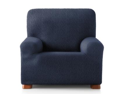Capa para Poltrona Bielástica Adaptável Roc 1 Lugar 80-130 Cm Azul VIPALIA