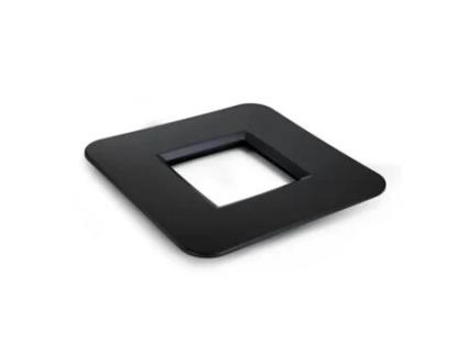 Base de Mesa Quadrada MONDUM Mediterrâneo 80x80 cm Negra