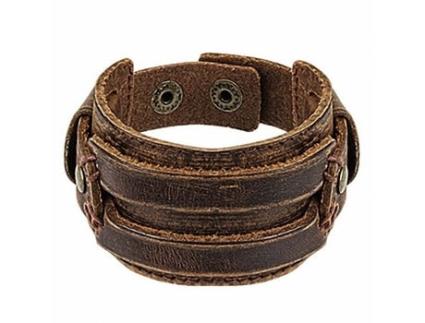 Cinto Masculino de Couro Marrom HBJ