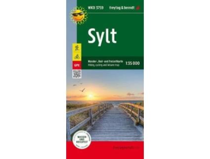 Livro Sylt Walking Cycling amp Leisure Map 135000 de Freytag Berndt (Inglês)