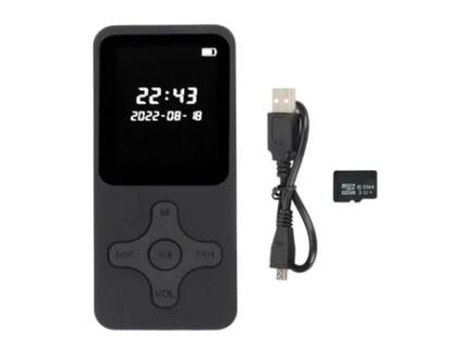 Leitor Mp3/Mp4 SMANDY 01A Ecrã Lcd Digital de 1.77Inch 32G Preto
