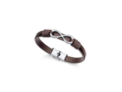 Pulsera Hombre VICEROY FASHION 1465P01011 Acero Infinito Cuero Marrón