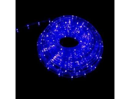Tubo Luminoso 240 Leds 10 M com Controlador de Efeitos Azuis Exteriores
