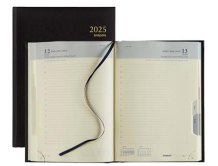 Calendário Do Livro BREPOLS Euro 2025 Preto