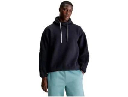 Sweatshirt de Homem CALVIN KLEIN Capucha Azul (XL)