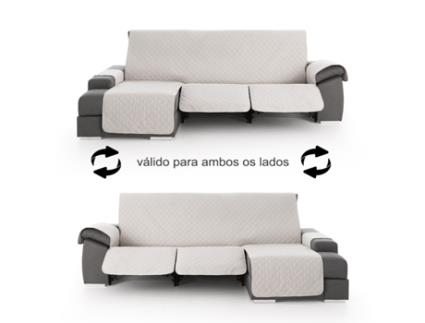 Cobertura para Chaise Longue Relax Assentos Rebatíveis Roxana MILICA Cor Marfim Tamanho 280 Cm