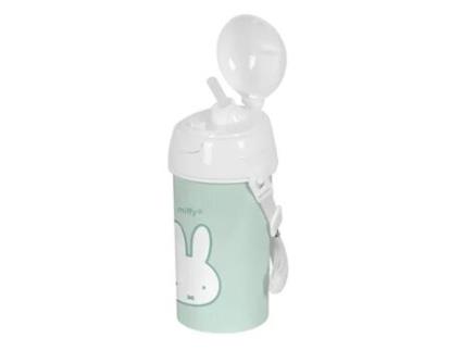 Garrafa com Tampa e Palhinha MIFFY Menta PVC 500 ml