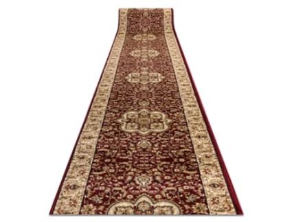 Conjunto de Passadeira DYWANY LUSZCZOW Heat Royal Agy Polipropileno Vermelho (80x680cm)
