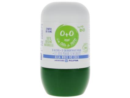Desodorante de coco orgânico para pele sensível 50 ml POUPINA