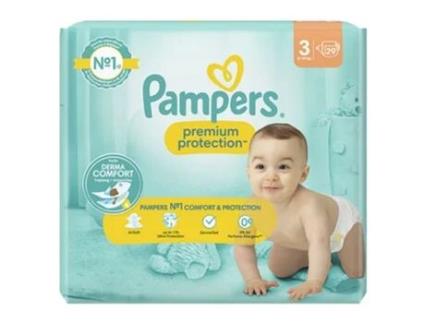 Fralda de Proteção Premium 29 Tamanho 3 6-10 kg PAMPERS