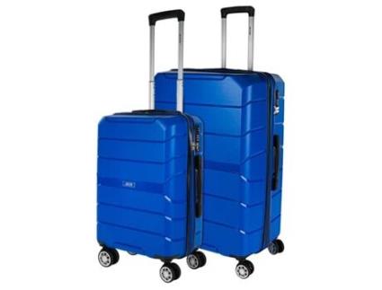 Conjunto de Malas Rígidas Pp JASLEN Venice Azul 49X77X32 Cm 105L