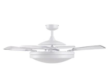 FANAWAY Evo2 Endure 48In 4Blade Ac Fan/Lt 3E27 Wh 3Sp-Tim-Rc